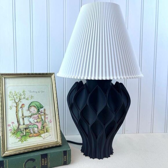 Modern Table Lamp, Abyssal Table Lamp, Desk Lamp and Shade, Bedside Lamp, Unique - Picture 1 of 11